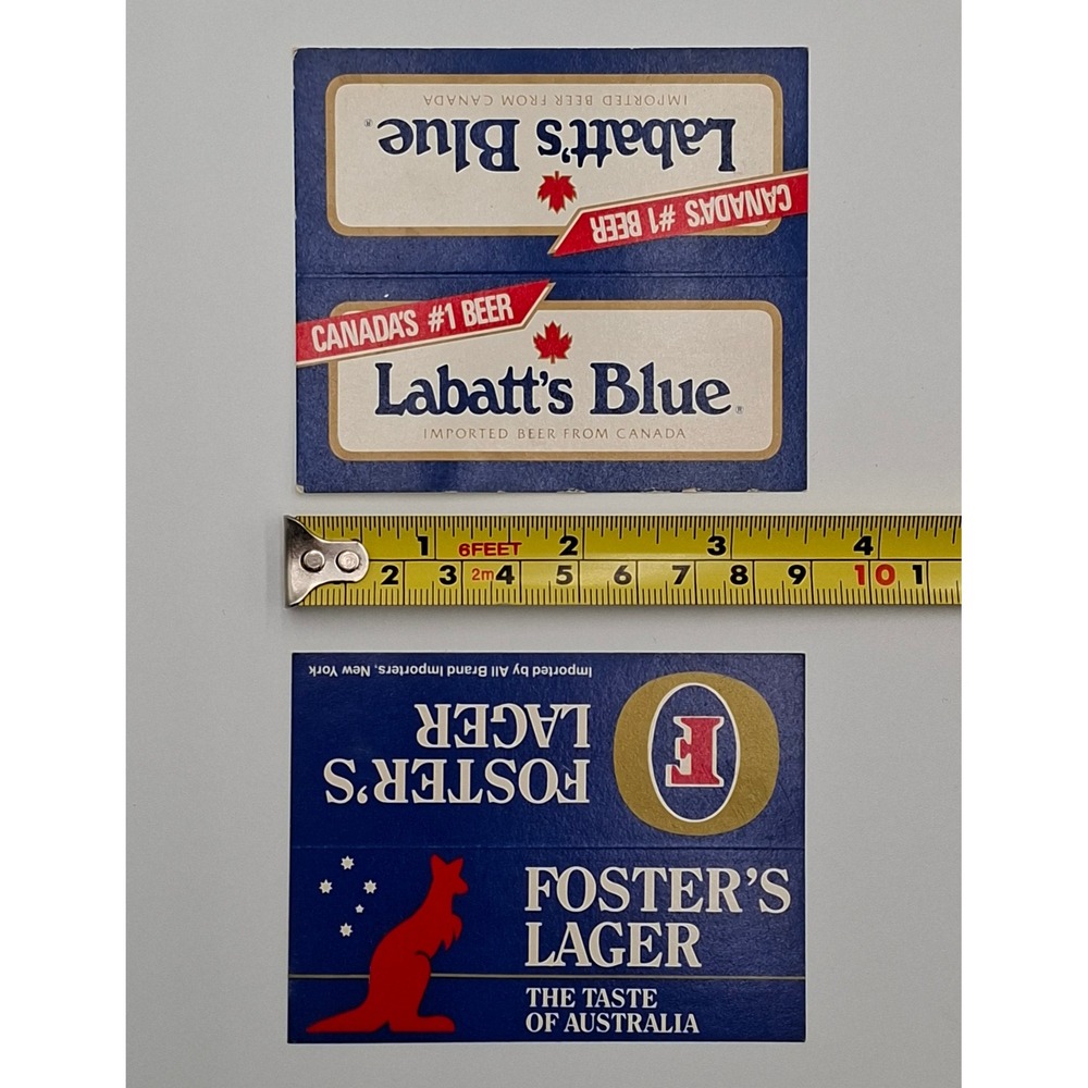 Vintage Beer Coaster Lot Foster's Lager Labatt's Blue 1990 Breweriana - Picture 3 of 4